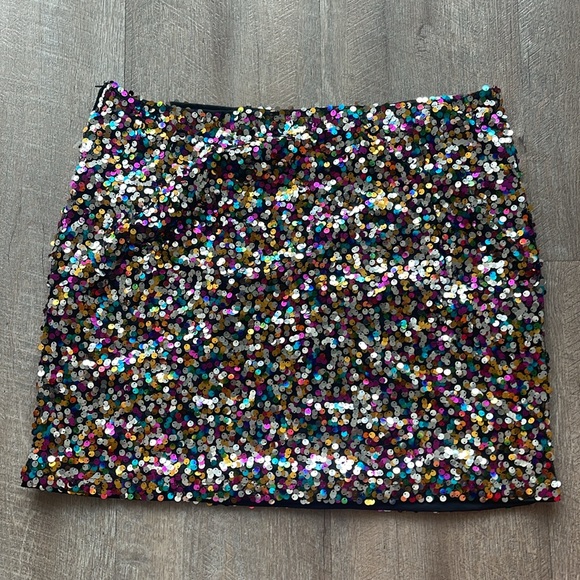SHEIN Privé Plus Colorful Sequin Skirt - Picture 4 of 7